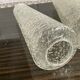 4 tulips cone blown crystalline glass for vintage suspension