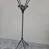 Vintage parrot coat rack with balls, 1950s design
