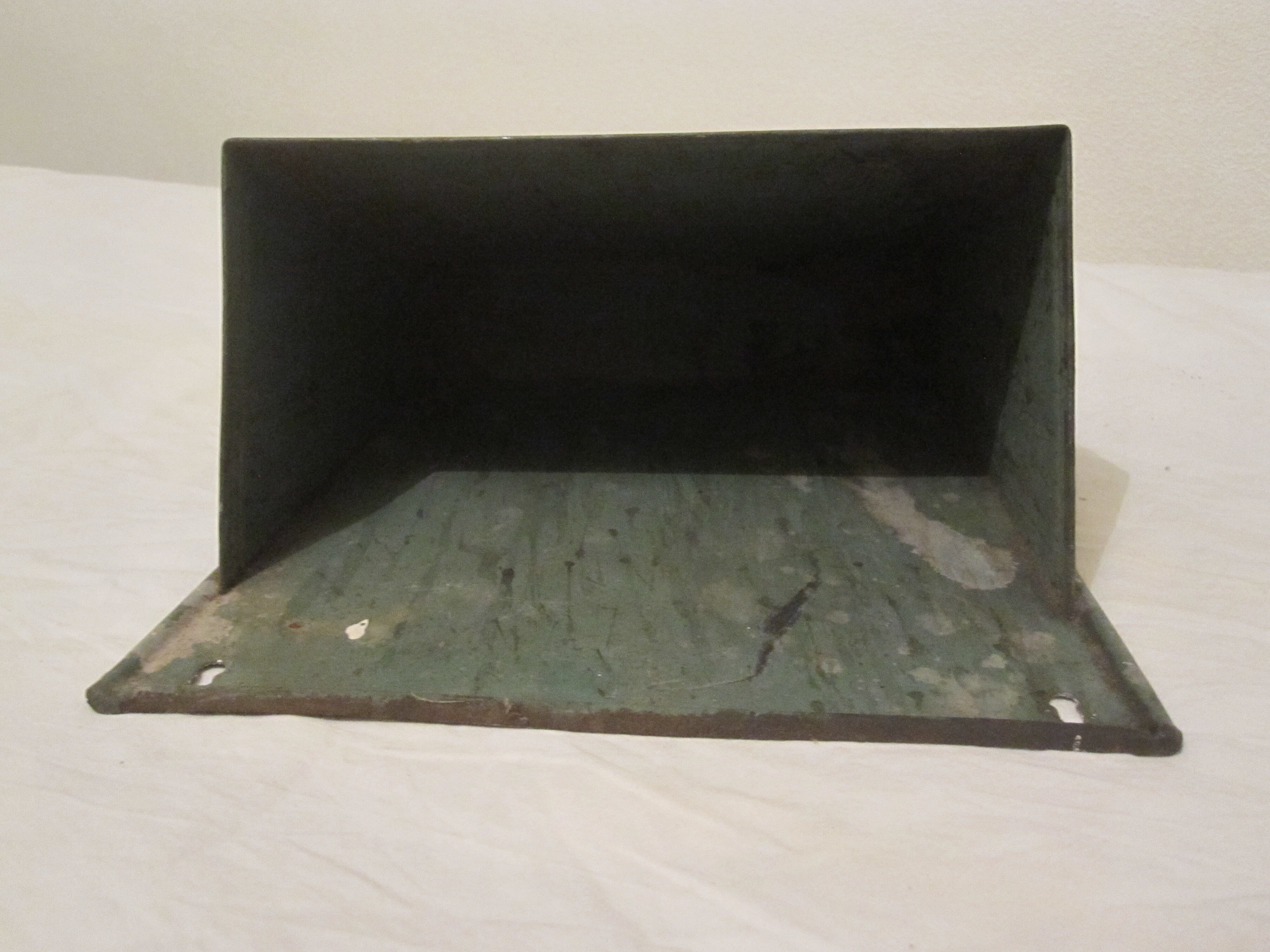 Old industrial metal magazine door