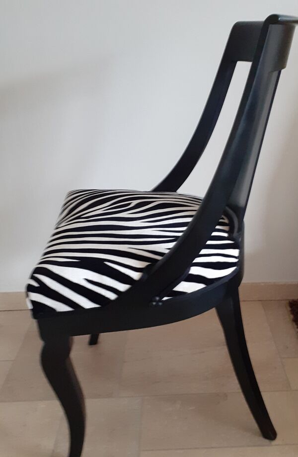 Chaise gondole style empire