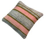 Housse de coussin kilim turc vintage, 40 x 40 cm