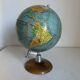 Vintage terrestrial globe 1960 Girard et Barrère wood - 29 cm