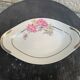 Porcelain serving dish pattern art deco peonies