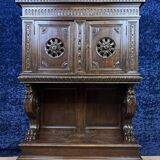 Cabinet dressoir style renaissance en chêne circa 1850