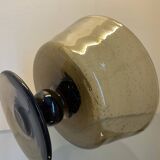 Blown and bubbled glass service from Biot