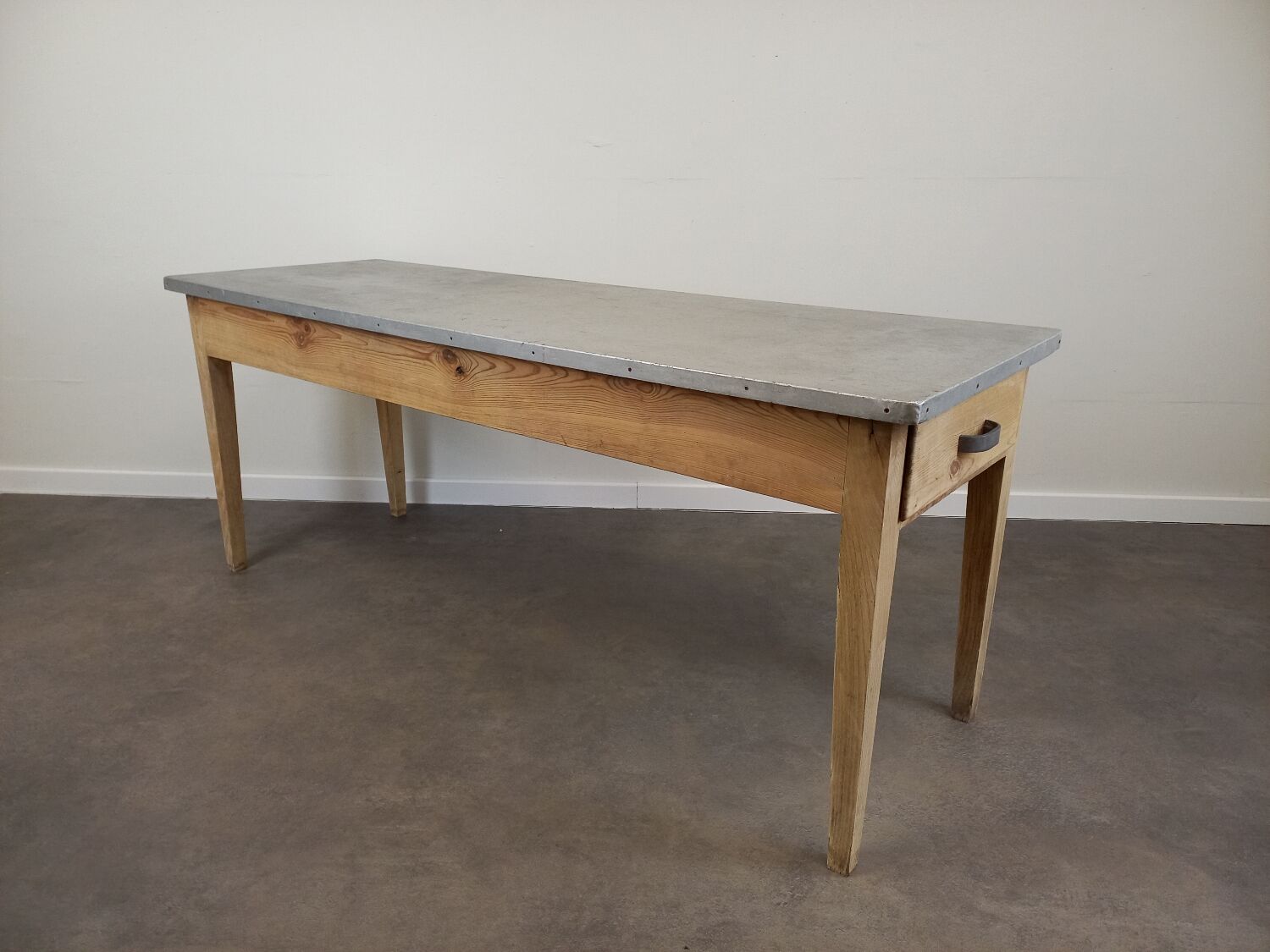 Bistro table zinc tray 185 cm