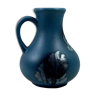Vase rond bleu avec anse 21cm