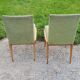 Pair of chairs from the 50s in sycamore tinted beech