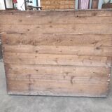 Wall dresser shelf for rustic wooden collection plates (fir and oak)