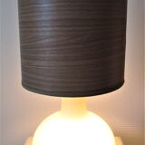 Shiny shiny vintage white Murano glass lamp