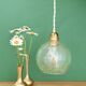 Vintage glass suspension globe