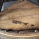 Small 19th-century corner shelf in walnut – beautiful cabinetmaking work.