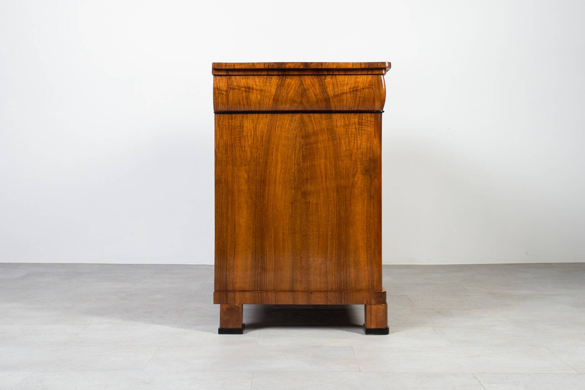 Biedermeier Walnut Chest of Drawers, Germany, 19th Century