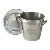 Pommery champagne ice bucket and tray set aluminium vasque Reims