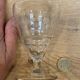 Set of 4 wine glasses on short stem