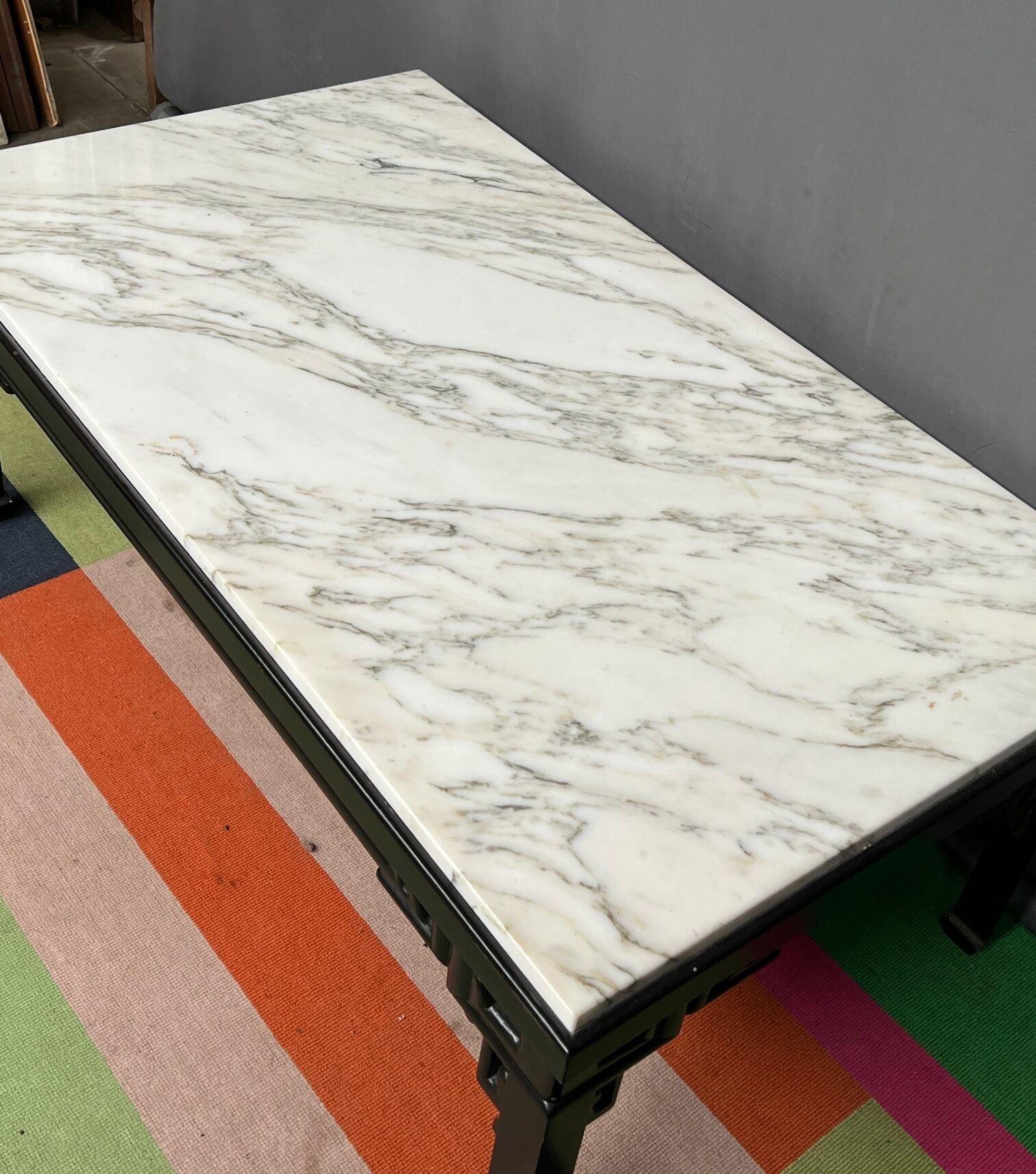 Chinese coffee table with marble top