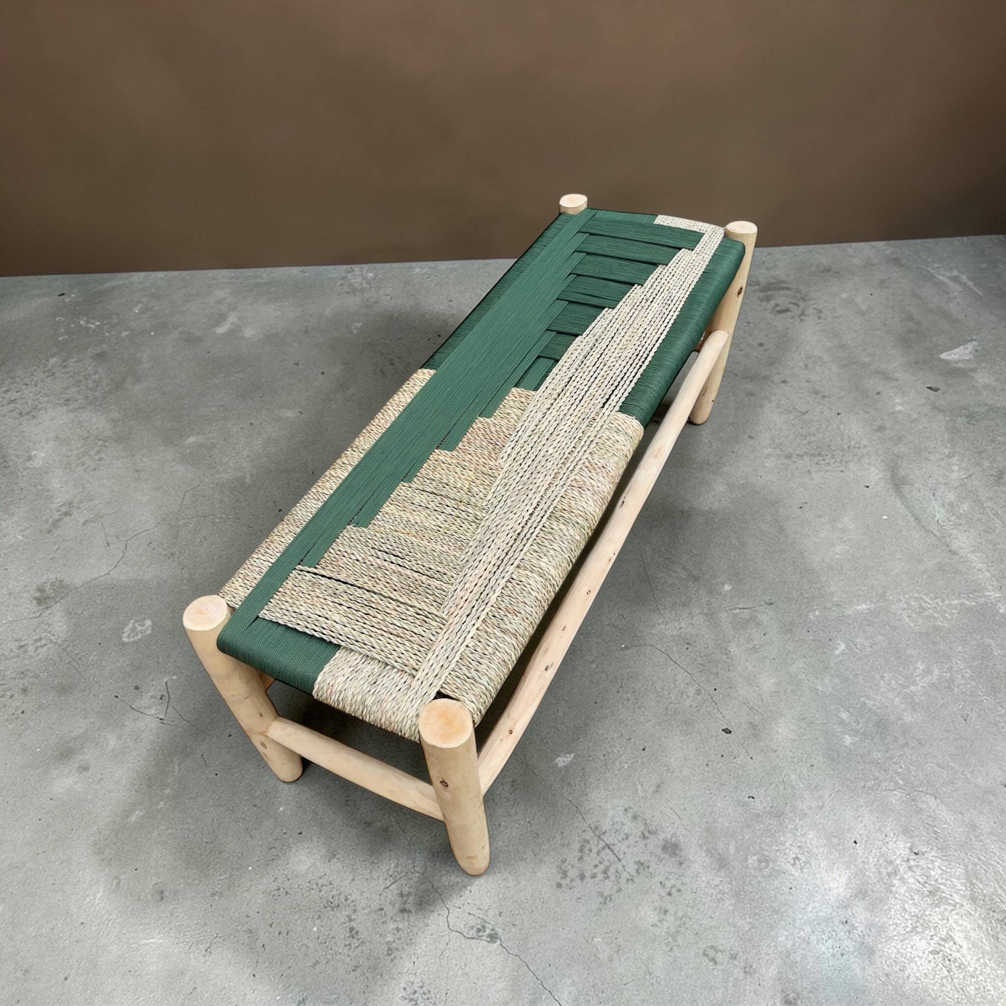 Moroccan rope bench