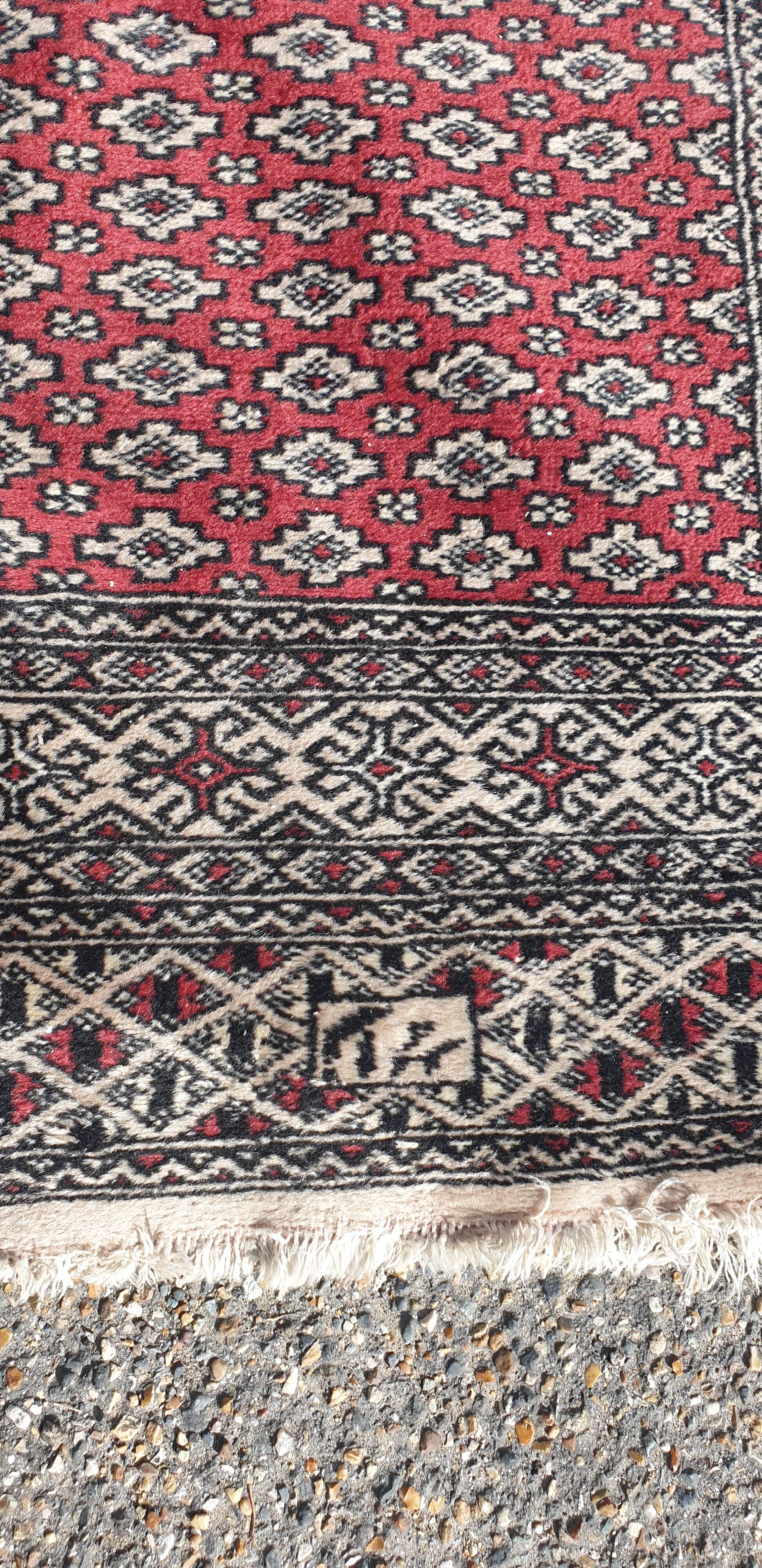 Oriental silk wool rug