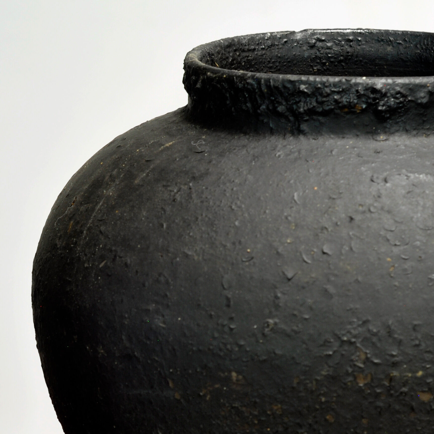 Antique earthenware pot from Moldova, circa 1850