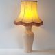 Lampe de table rose pâle 1970 vintage