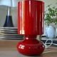 Lampe ikea vintage rouge en verre