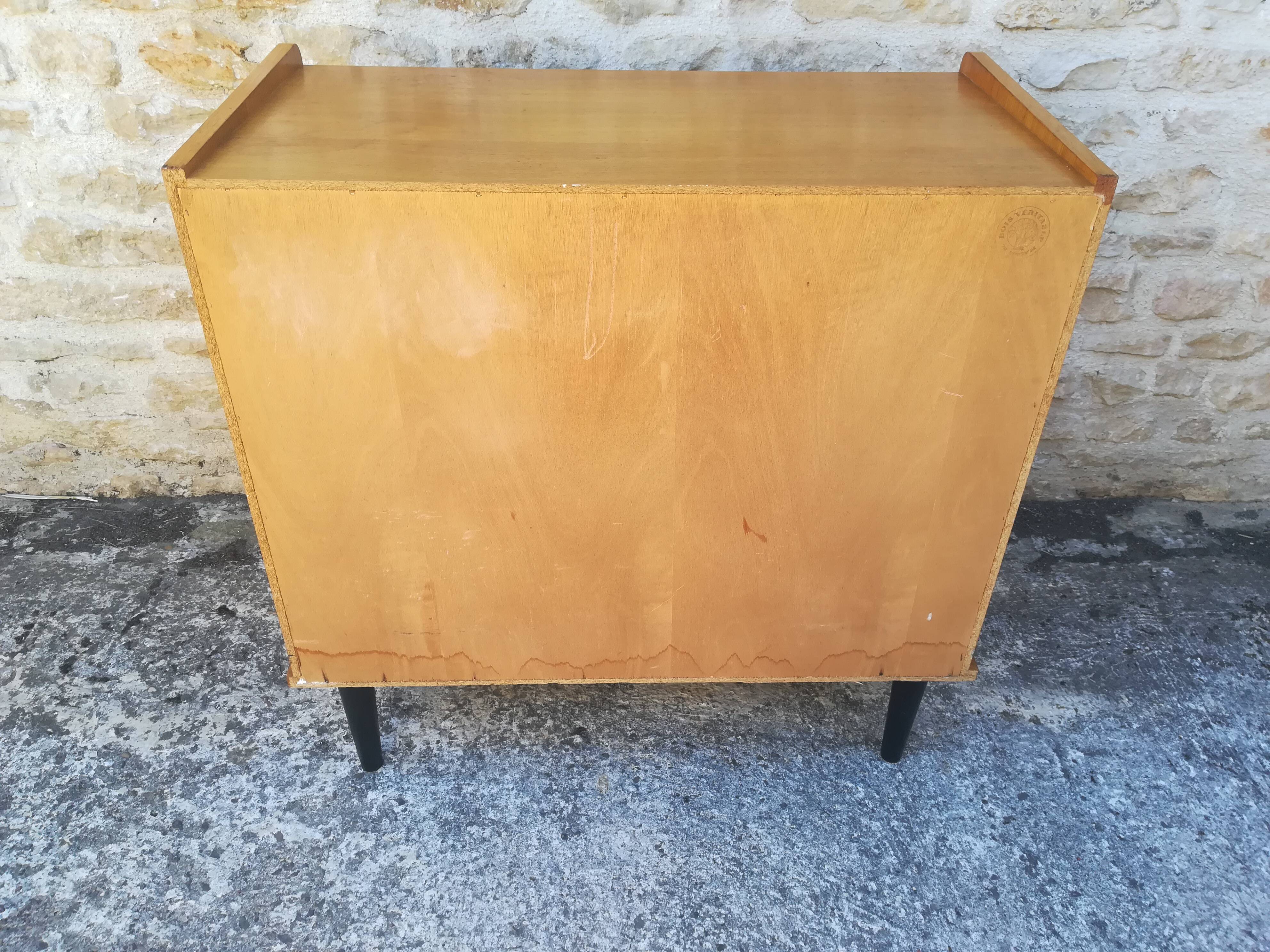 Vintage chest of drawers with four drawers