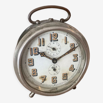 Vintage metal alarm clock brand Jaz