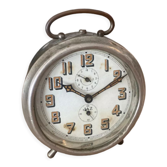 Vintage metal alarm clock brand Jaz