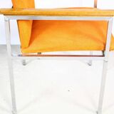 Danish orange chair by Sigvard Bernadotte for France & Søn 1970s