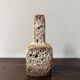 Vase en céramique fat lava années 60 marron et beige pays bas