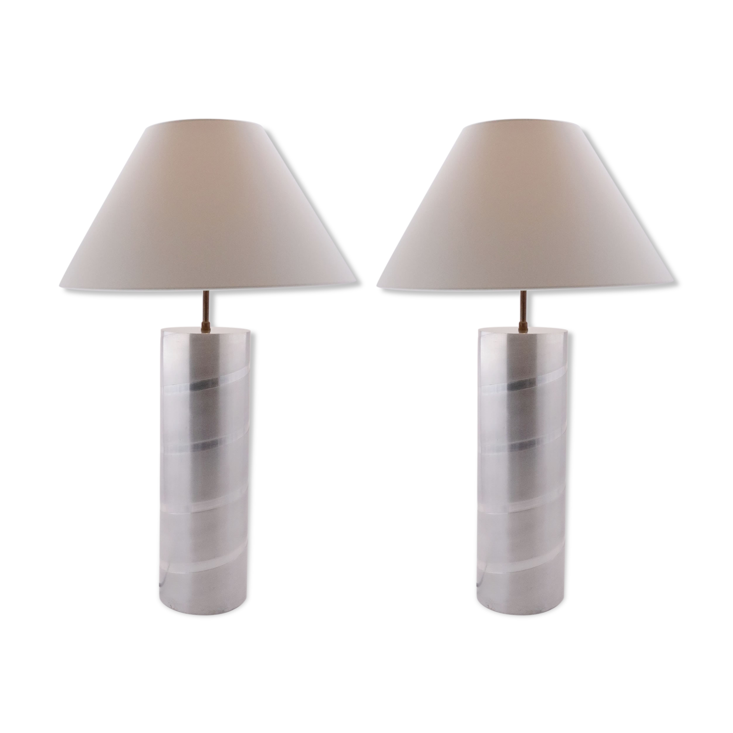 Tube lamps in aluminum 1970
