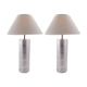 Tube lamps in aluminum 1970