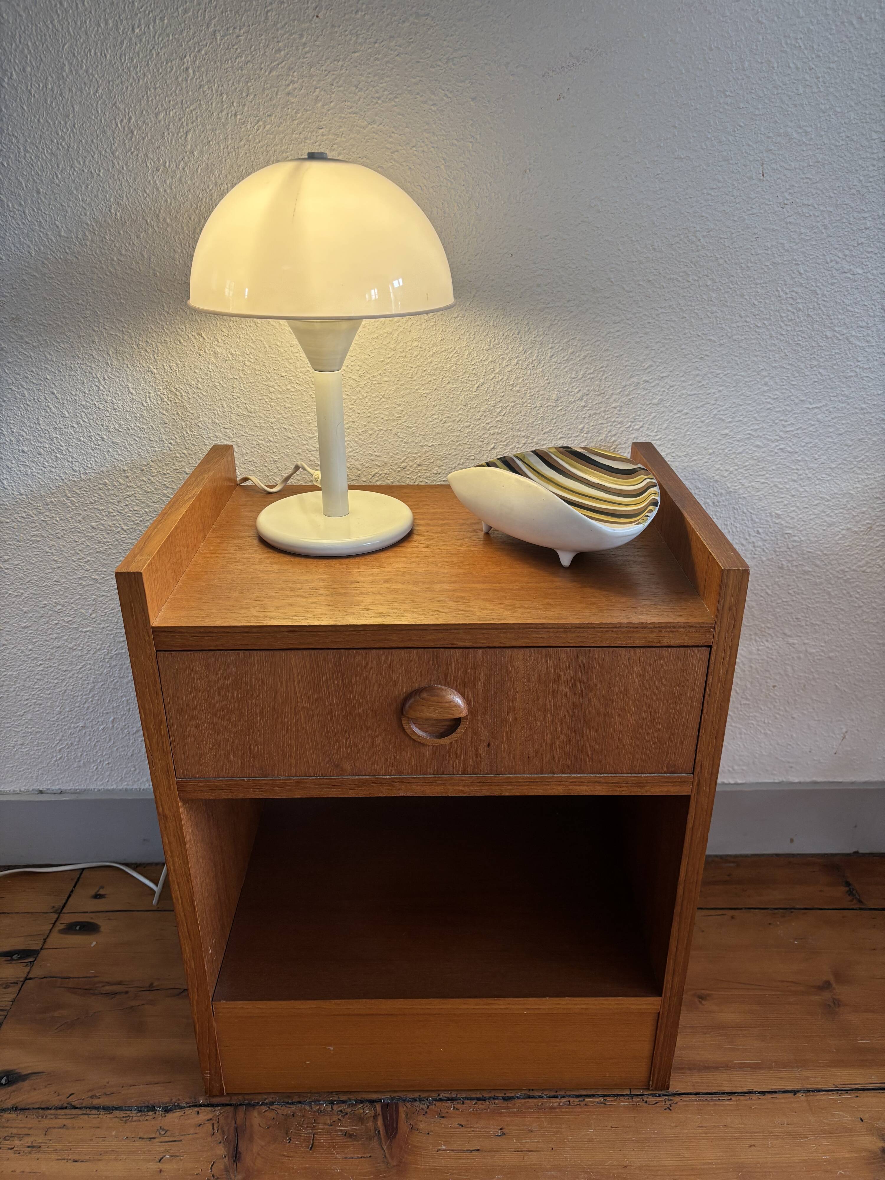 Scandinavian bedside table in teak, 1960.