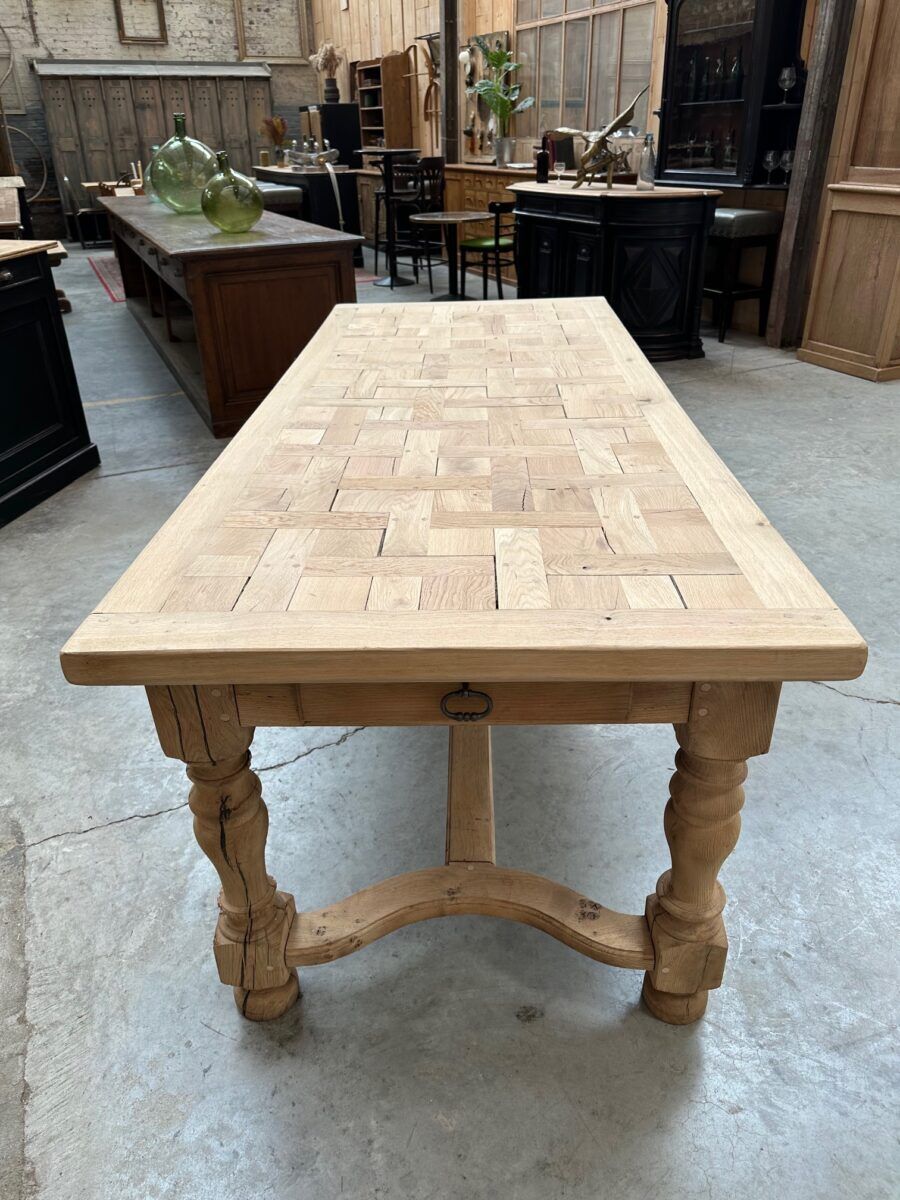 Solid oak table from the 1960s.