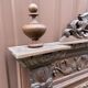 Renaissance style castle hunting mirror Louis XIII carved oak 1880