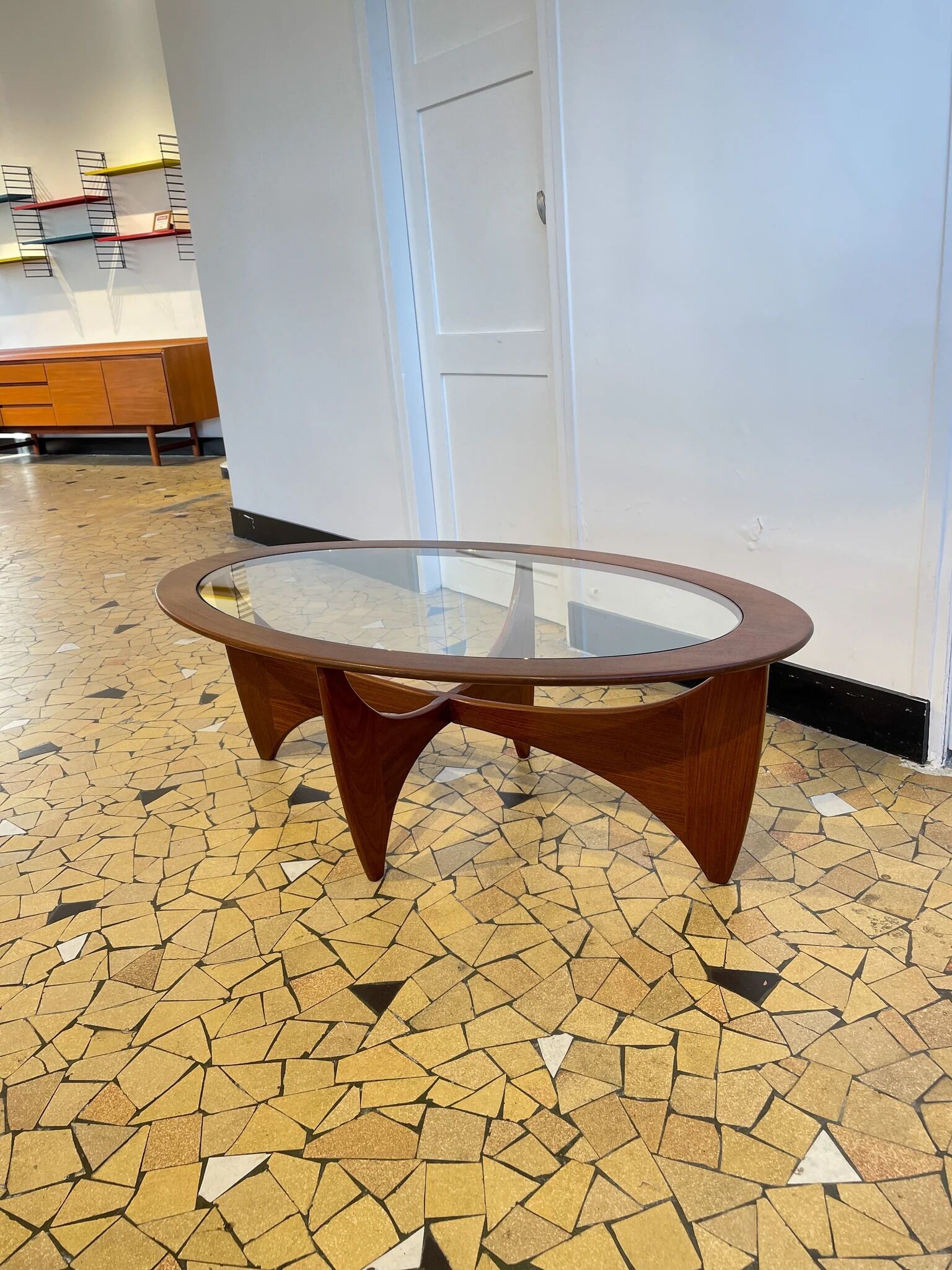 Astro oval coffee table  Victor Wilkins