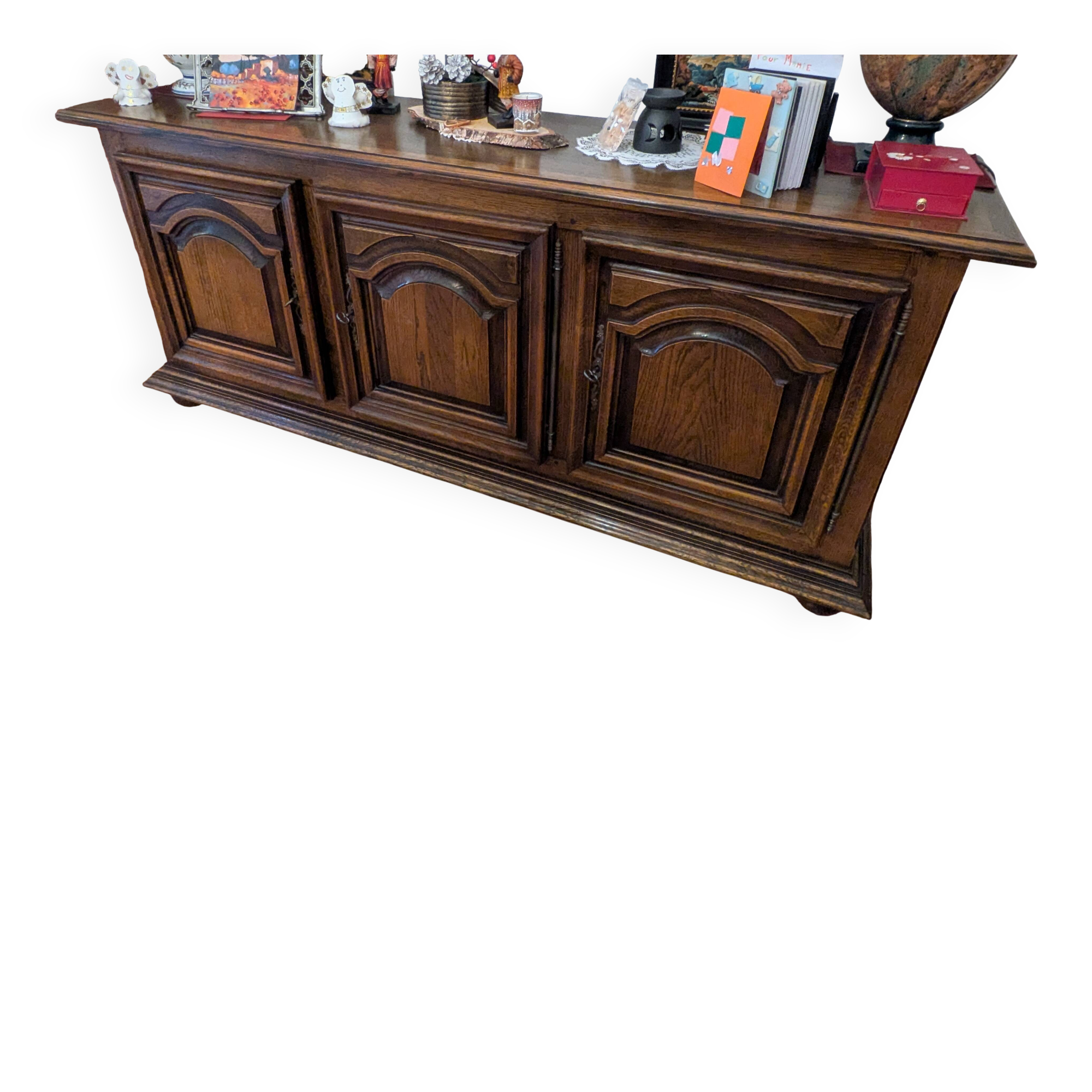 Cabinet no. 2, 3 doors solid oak