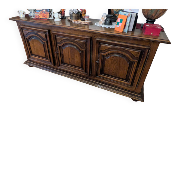 Bahut n°2, 3 portes chene massif