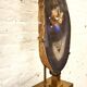 Gilded brass and agate desk lamp by Willy Daro 1980s