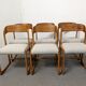 Series of 6 Baumann sleigh chairs from the 60s/70s