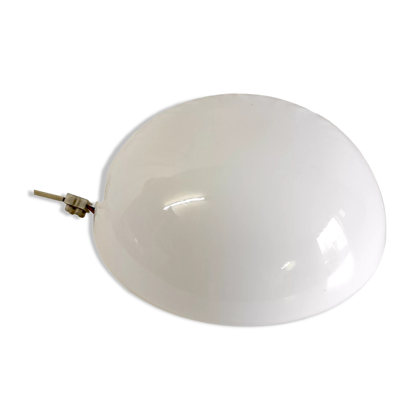 Ceiling lamp or wall lamp in opaline glass 25 cm – 60s/70s
