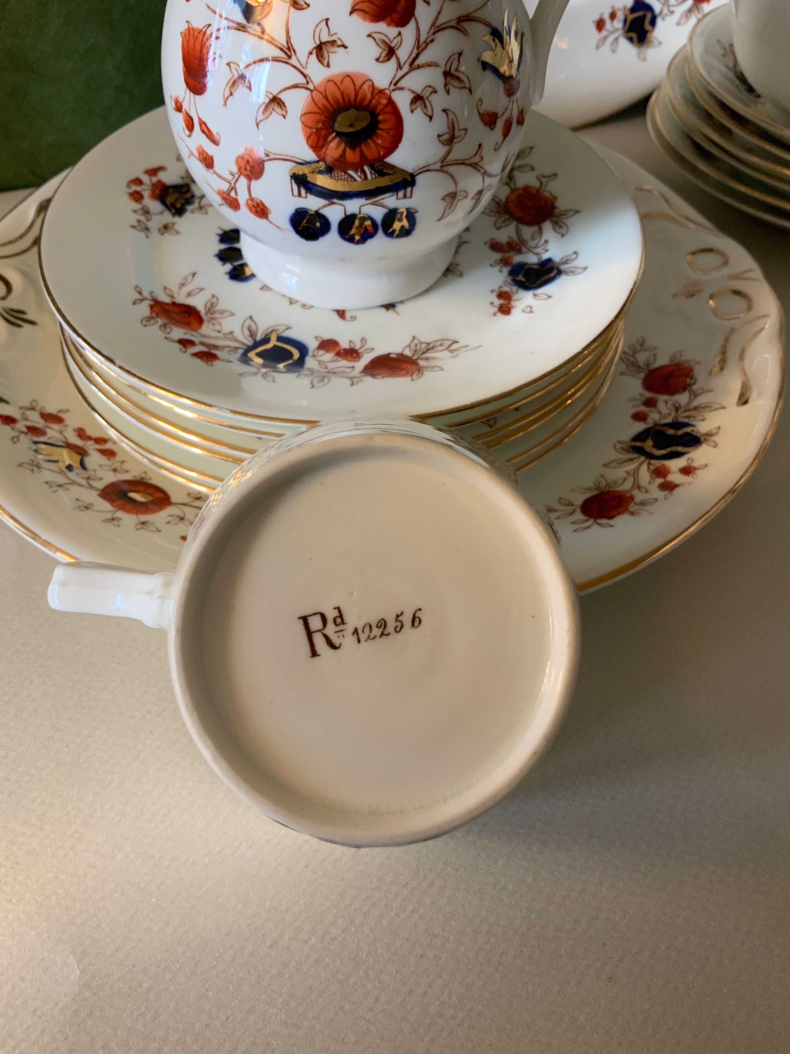 Porcelain tea set victorian era