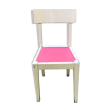 Chaise en bois et formica