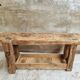 Antique workbench bathroom furniture or side table