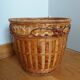 Basket paper in rattan and wicker