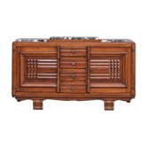 Art Deco French Marble Credenza or Sideboard