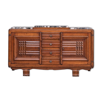 Buffet en marbre art déco Français