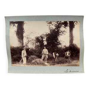 Photo albumine contrecollée - carton