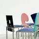 Set of 6 postmodern dining chairs by Salvati e Tresoldi for Omaggi / Saporiti
