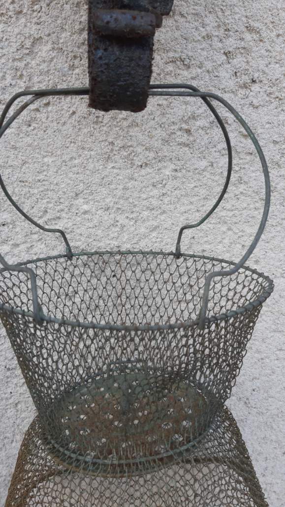 Vintage iron basket